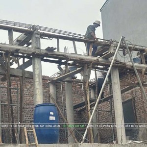 36. Xây Tường đổ Xà Cửa Xà Quá Giang Nhà Thờ 2 Tầng ở Văn Chung, Tân Chi, Tiên Du, Bắc Ninh